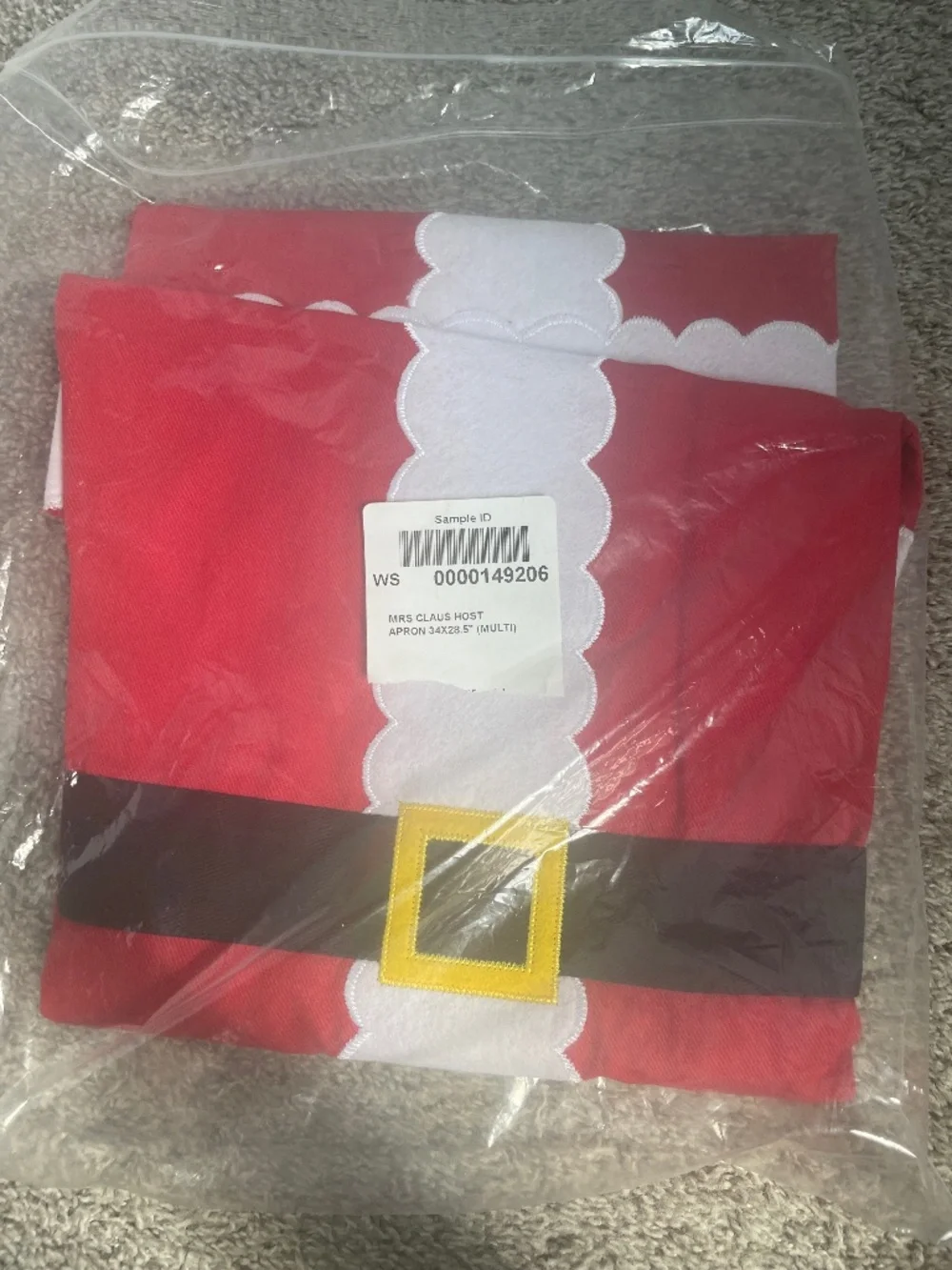 Williams Sonoma Mrs. Claus Host Apron -- Adult Size